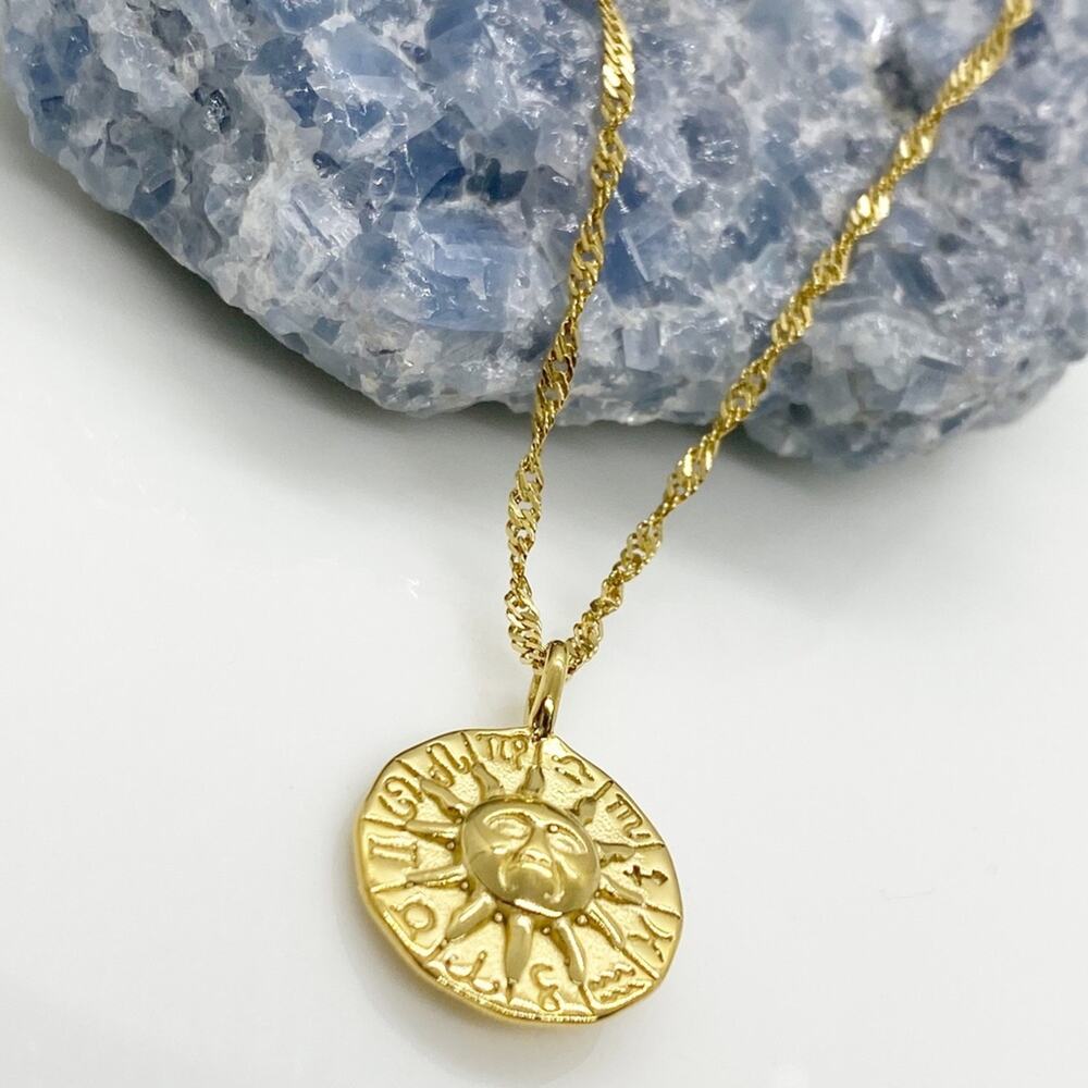 NEW Sun Zodiac Pendant Necklace - Picture 3 of 9